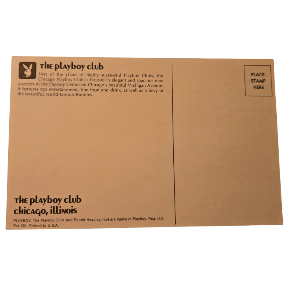 Set of 2 Vintage PLAYBOY Postcards - Picture 3 of 6